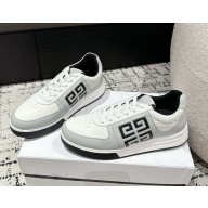 Givenchy men's G4 Logo calfskin Sneaker White/Grey 2024