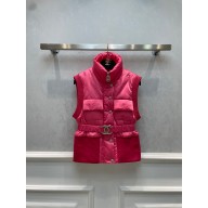 chanel Technical Satin & Cashmere Fuchsia vest P74348 2023