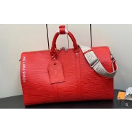 Louis Vuitton Epi XL grained leather Keepall Bandoulière 50 Bag M23721 Red 2023
