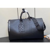 Louis Vuitton Epi XL grained leather Keepall Bandoulière 50 Bag M23721 Black 2023