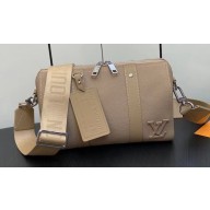 Louis Vuitton Cowhide leather City Keepall Bag Beige 2023