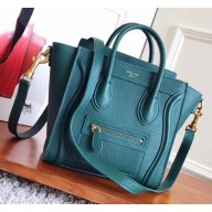 Celine Luggage Nano In Clemence leather Ice Green