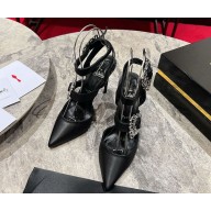 Christian Louboutin Giddylina 100 calfskin Slingbacks black 2024