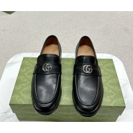 Gucci men's Moccasins/Loafers calfskin black 2024