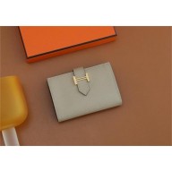 Hermes bearn mini wallet in epsom leather trench with gold hardware handmade(original quality)