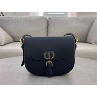 Dior medium Bobby Bag in Black Grained Calfskin 2024