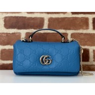 GUCCI GG Milano mini top handle bag 806017 BLUE 2024