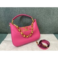 Valentino garavani Stud Sign Hobo Bag in fuchsia 2022 