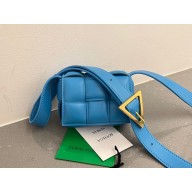 Bottega Veneta Candy Padded Cassette Mini Bag blue/gold 2022