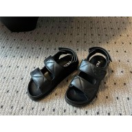 Prada Padded nappa leather sandals black 2024