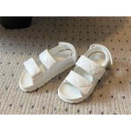 Prada Padded nappa leather sandals white 2024