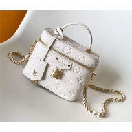 Louis Vuitton Vanity PM handbag in puffy lambskin M25219 WHITE 2024