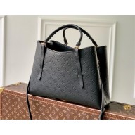 Louis Vuitton Babylone Tote MM bag in Monogram Empreinte Leather M47185 BLACK 2024