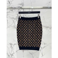 LOUIS VUITTON Monogram Jacquard SKIRT 2024 