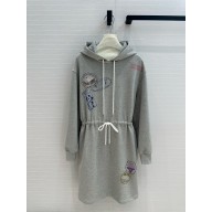 louis vuitton Travel Stamp Sweater Dress gray 1AGDKY 2024