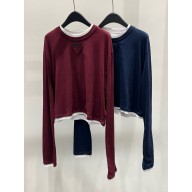 PRADA Long-sleeved jersey T-shirt 34668 2024