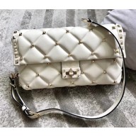 Valentino Candystud Cross-body Bag White 2018