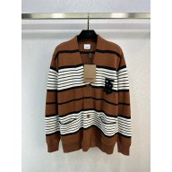 BURBERRY CASHMERE CARDIGAN BROWN 2023
