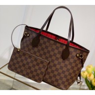 Louis Vuitton Damier Ebene Canvas Neverfull PM Bag N41359 2023