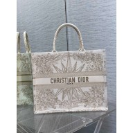 Dior Large Book Tote Bag in Dior Rêve d'Infini Embroidery with Gold-Tone Metallic Thread 2022 