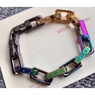 Louis Vuitton Monogram Colors Chain Bracelet M68242