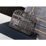chanel birdcage clutch GUN COLOR 2025