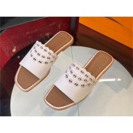 Hermes Gaelle sandal in calfskin white 2023