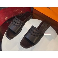 Hermes Gaelle sandal in calfskin black 2023