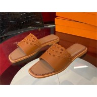 Hermes Gaelle sandal in calfskin tan 2023