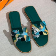 Hermes oran FLAT sandals 08 Green