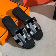 Hermes oran FLAT sandals Silver 11