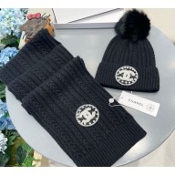chanel knit scarf,hat 2803-2024
