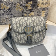 DIOR Gray Dior Oblique Jacquard MEDIUM BOBBY BAG 2021