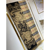Burberry Wide Reversible EKD Cashmere Scarf 2025