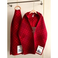 Burberry Check Wool Hooded Scarf 180x30cm 03 2025
