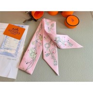 Hermes Twilly Silk Scarf 5x86cm 250305 02 2025