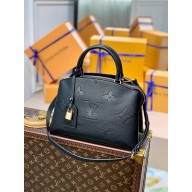 louis vuitton black Monogram Empreinte leather Petit Palais m58916 2021