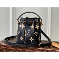 louis vuitton Nano Noé bucket bag M46291 black 2023