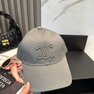 CELINE triomphe baseball cap in washed cotton GRAY 02 2025