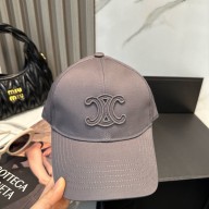 CELINE triomphe baseball cap in washed cotton GRAY 03 2025