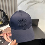 CELINE triomphe baseball cap in washed cotton NAVY 2025