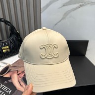 CELINE triomphe baseball cap in washed cotton OFF WHITE 2025