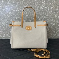 Valentino Garavani VLogo Large leather-trimmed shoulder bag 2025
