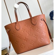 Louis vuitton Neverfull Monogram Empreinte cognac M45686 2024