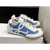 Loewe Ballet Runner 2.0 in nylon and calfskin white/blue 2025