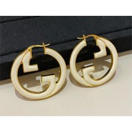 Gucci Blondie hoop earrings white 2024