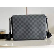 LOUIS VUITTON Damier Graphite District PM BAG N42710 2025