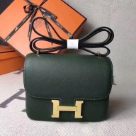 Hermes Constance 18/23 Bag in original Epsom Leather army green