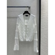 chanel WHITE CARDIGAN 2024SS