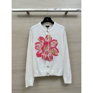 chanel Printed Stretch Jersey white & Multicolor top P76775 2024